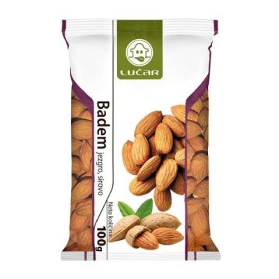 BADEM SIROVI JEZGRO LUČAR 100G