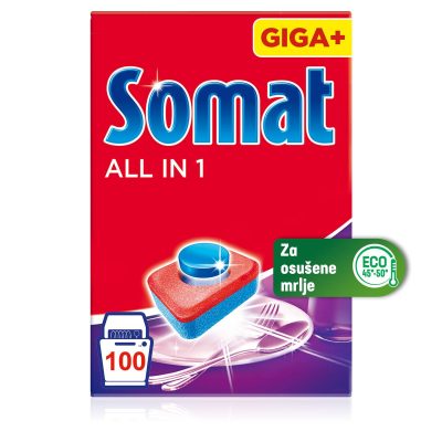 Tablete za masinsko pranje posudja SOMAT 100/1 All in One Extra