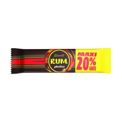 ČOKOLADA MINI RUM PLOČICE KANDIT 54G+ GRATIS 20%