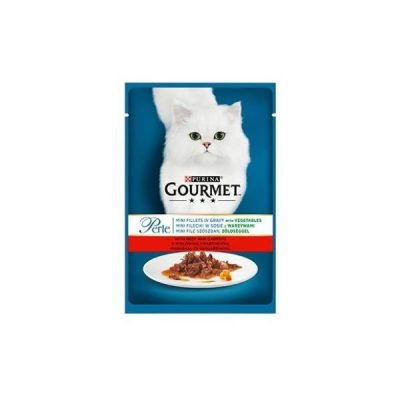 HRANA ZA MAČKE GOURMET PERLE MINI FILETI U SOSU SA GOVEDINOM 85G NESTLE