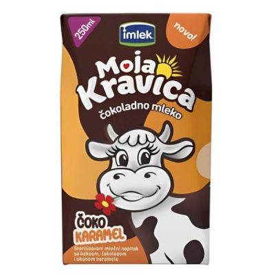 MLEKO ČOKOLADNO MOJA KRAVICA ČOKO KARAMEL 250ML