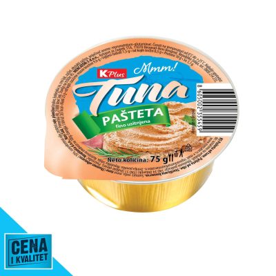 PAŠTETA OD TUNE 75G K PLUS