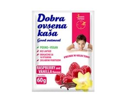 KAŠA OVSENA MALINA&VANILA DOBRA 60G