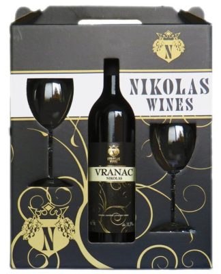 VINO NIKOLAS CRNO + 2 CASE