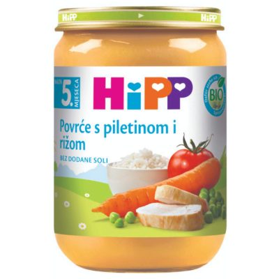 KAŠICA POVRĆE+PIRINAČ+PILETINA HIPP 190G