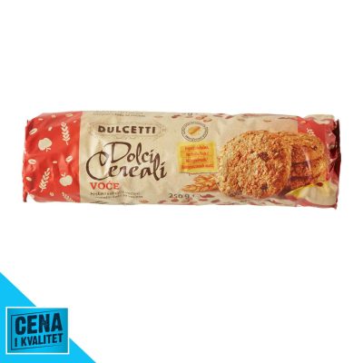 Keks Dolci Cereali Voće 250 g Dulcet