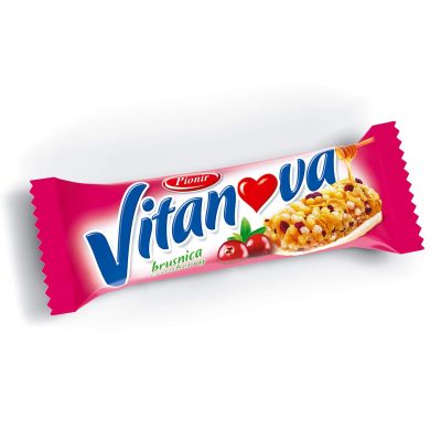 ŽITNI BAR ŽITARICE&BRUSNICA VITANOVA 25G