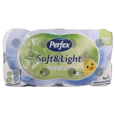 PAPIR TOALET PERFEX SOFT&LIGHT PREMIUM 650 8/1 3SL