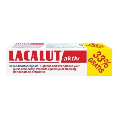 PASTA ZA ZUBE AKTIV LACALUT 75ML + 33% GRATIS