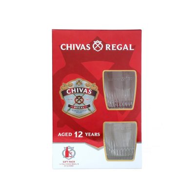 VISKI CHIVAS REGAL 12 YO 0.7L + 2 ČAŠE