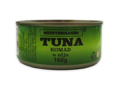 Tunjevina komadi u ulju 0160 Mediteraneo