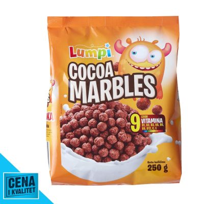 Pahuljice Choco Marbles 250 g Lumpi