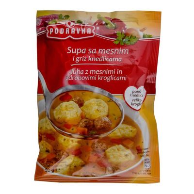 SUPA BISTRA SA MESNIM I GRIZ KNEDLAMA PODRAVKA 52G