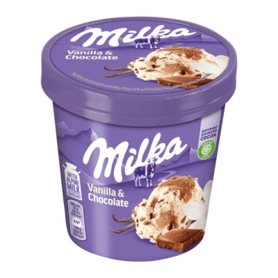 SLADOLED ČAŠA MILKA VANILLA 425ML