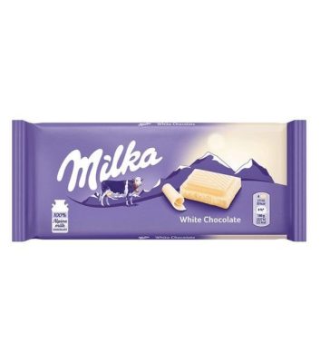 ČOKOLADA MLEČNA BELA MILKA 100G
