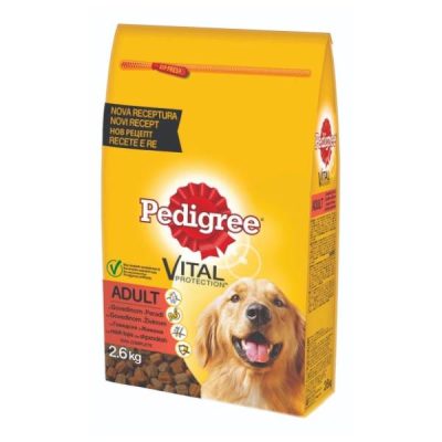 HRANA ZA PSE PEDIGREE GOVEDINA I POVRĆE ADULT 2.6KG
