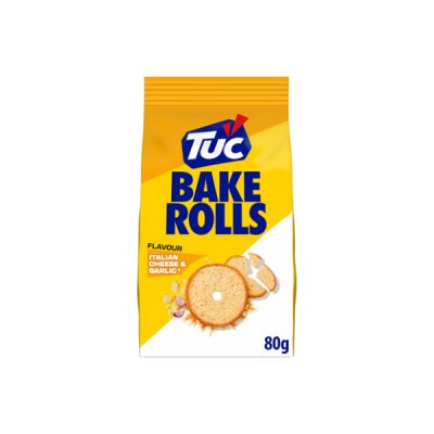 BAKE ROLLS CHEESE&GARLIC 80g