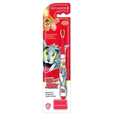 TOM&JERRY DECIJA CETKICA ZA ZUBE SA KAPICOM