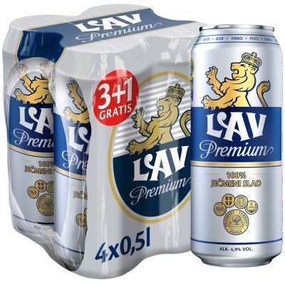 PIVO LAV PREMIUM 0.5L 3+1 GRATIS LIMENKA