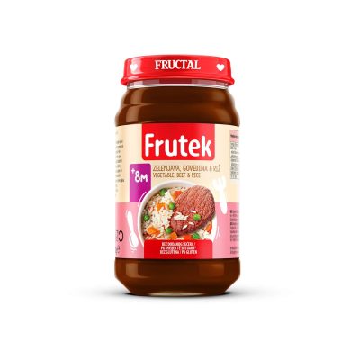 KAŠICA POVRĆE+GOVEDINA+PIRINAČ FRUTEK 190G