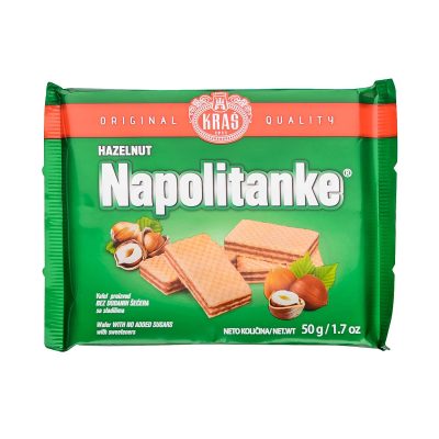 Napolitanke bez Šećera Lešnik Kraš 50 g