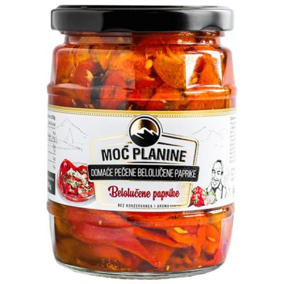 Belolučene Paprike Moć Planine 550 g