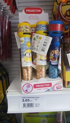 Candy Projector, projektor sa bombonama, Minions, miks, 8g