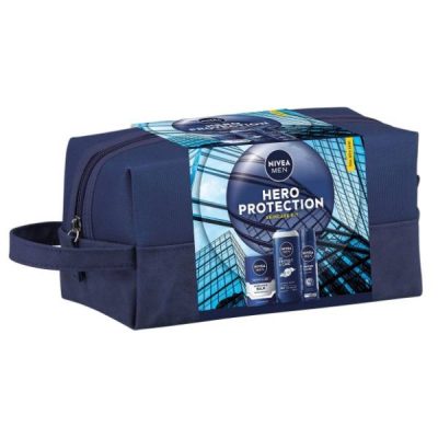 *Set NIVEA M Hero Protrction neseser (aftershave100ml+sg250ml+deo150ml)
