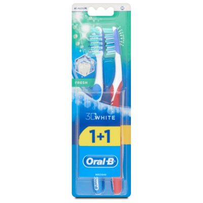 Oral B 3d white fresh med 1+1*Nelt*