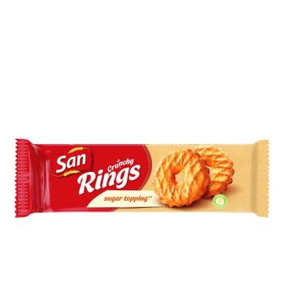 San Crunchy Rings Sugar 168g #12 Mondelez
