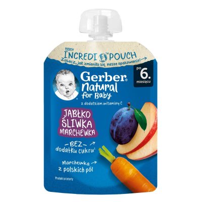 VOĆNI DEZERT JABUKA ŠLJIVA ŠARGAREPA GERBER 80G