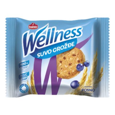 Keks Wellness suvo grozdje 42g Bambi 12