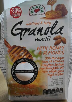 MUSLI GRANOLA MED I BADEM 350G VIT