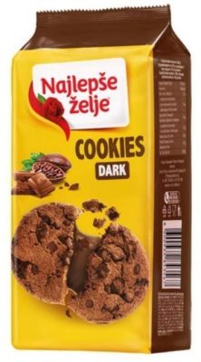 KEKS COOKIES CRNA ČOKOLADA NAJLEPŠE ŽELJE 145G