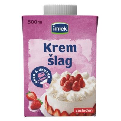 Mešoviti Proizvod Krem Šlag Zaslađen 26% mm Imlek 500 ml TB