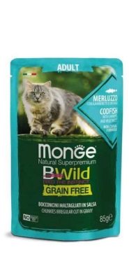 MG 85gr Monge BWild sos adult -bakalar/racici