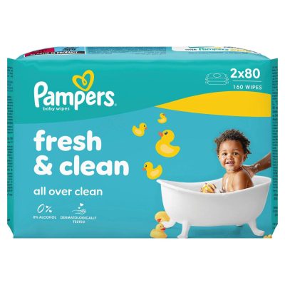 VLAŽNE MARAMICE BABY FRESH&CLEAN PAMPERS 2X80