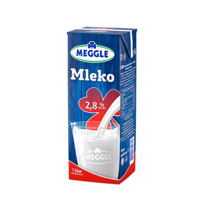 Meggle UHT 2,8% mm 1 l bez Cepa Sig Combiblock