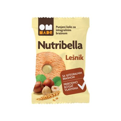 KEKS INTEGRALNI LEŠNIK NUTRIBELLA OM MADE 50G