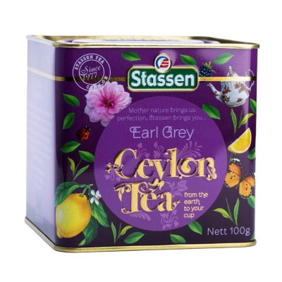 Čaj Cejlonski Earl Grey Stassen 100 g Limenka
