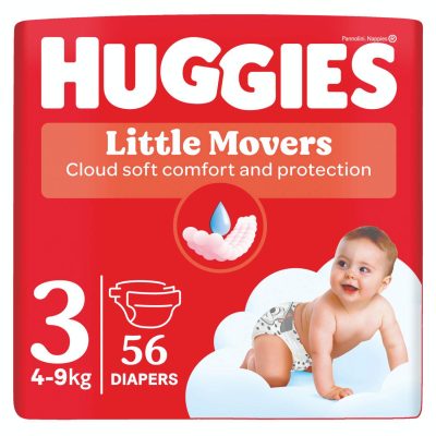 PELENE HUGGIES LITTLE MOVERS 3 4-9KG 56/1