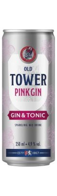 KOKTEL DŽIN TONIC PINK OLD TOWER 0.25L
