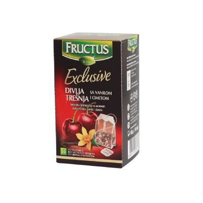 ČAJ DIVLJA TREŠNJA&VANILA&CIMET EXL FRUCTUS 60G
