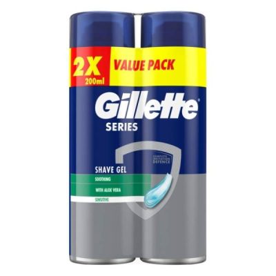 GEL SERIES SOOTHING 2X200ML GILLETT