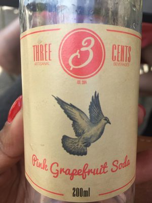 SODA THREE CENTS PINK GRAPEFR 0,2L