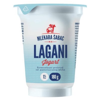 LAGANI JOGURT 1%MM 180ML SABAC