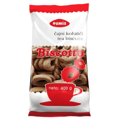 KEKS ČAJNI KOLUTIĆI BISCOTTO YUMIS 400G