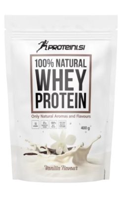100% NATURAL WHEY PROTEIN vanila 400g