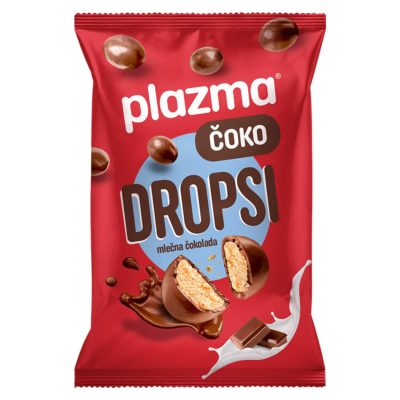BOMBONE ČOKOLADNE ČOKO DROPSI PLAZMA 90G