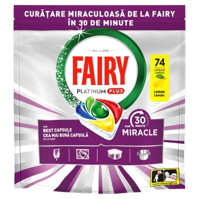 TABLETE ZA SUĐE MIRACLE PLATINUM PLUS FAIRY 74/1